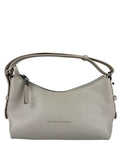 Brunello Cucinelli Ivory Grained Leather Shoulder Bag