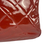 Chanel Red Patent Leather Chain Shoulder Bag 2012