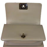 Chanel Beige Leather Boy Stingray Flap Bag 2013