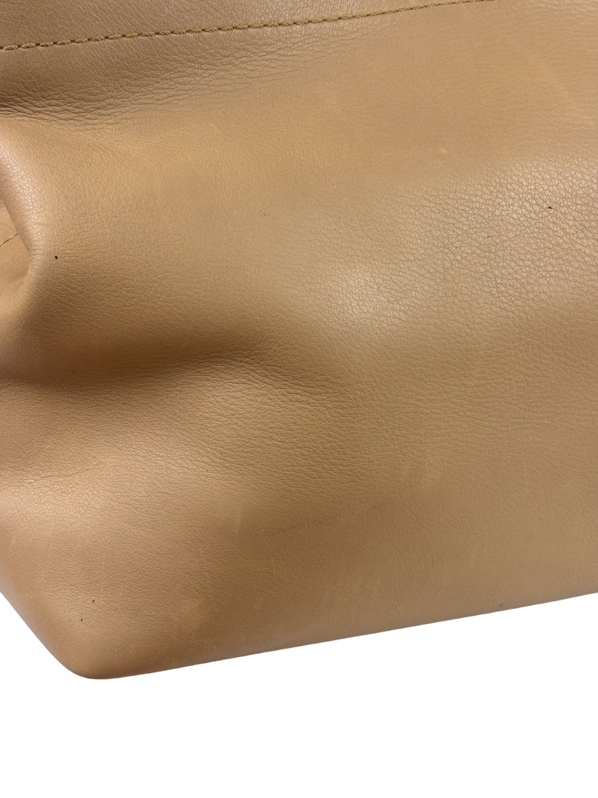 Chanel Turnlock CC Tan Leather Tote 2002