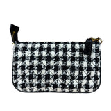 Versace Black/White Tweed Pochette