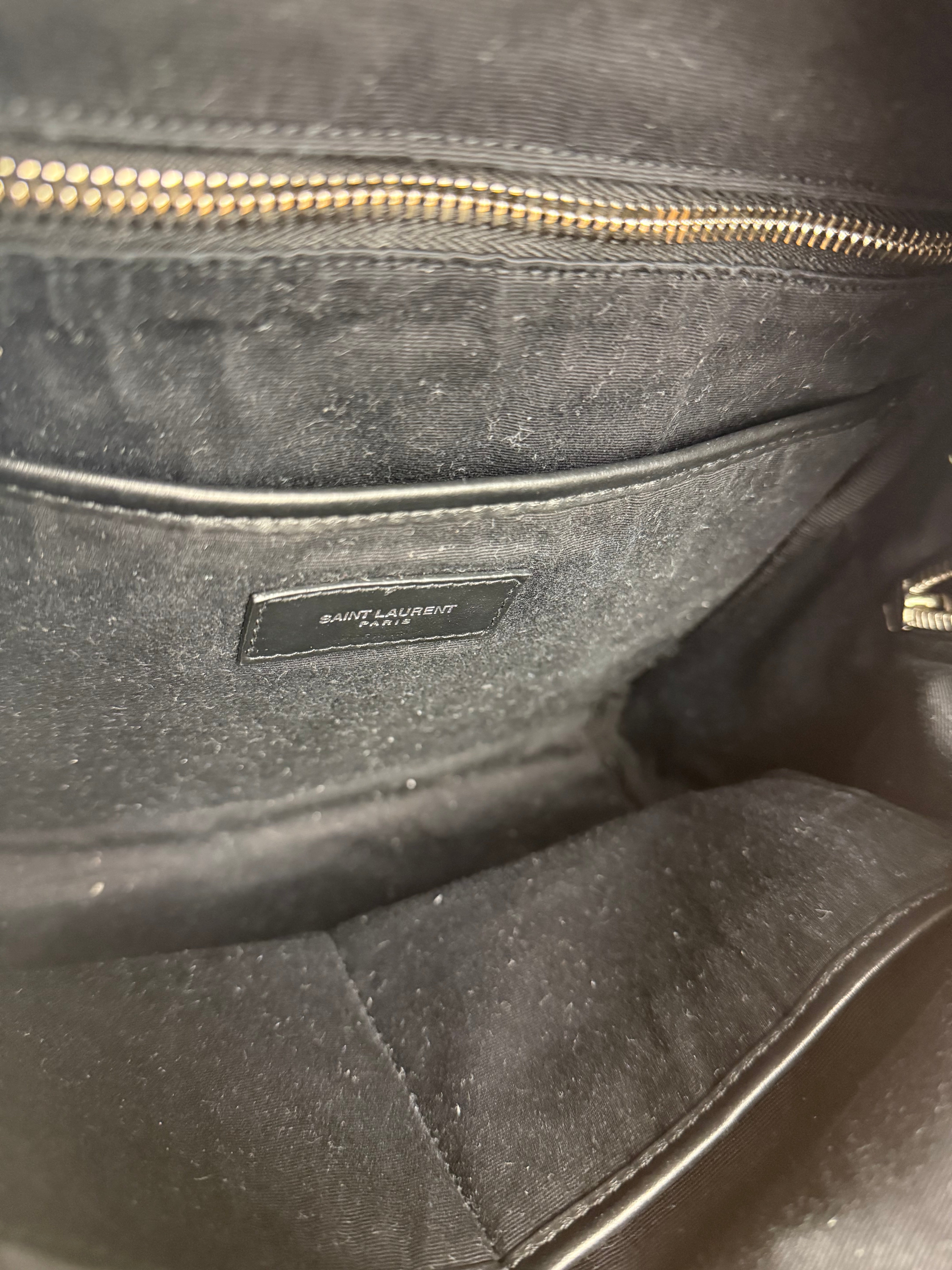 Saint Laurent Black S Canvas Backpack