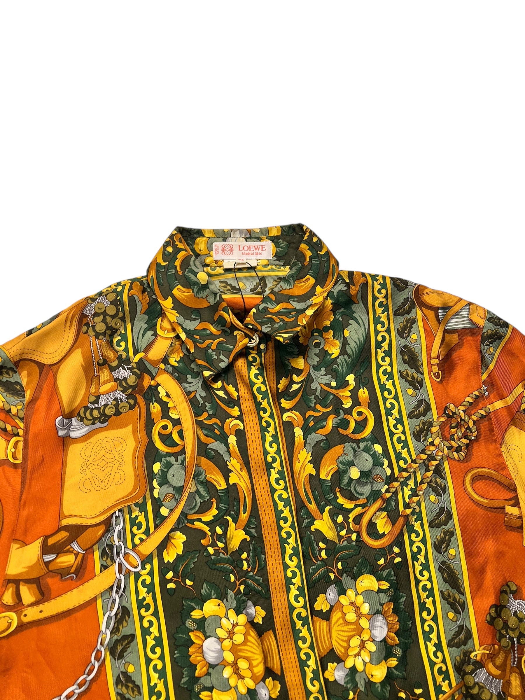 Loewe Silk Printed Long Sleeve Shirt
