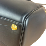 Balenciaga Black Leather Bel Air Carry All Two-Way Bag