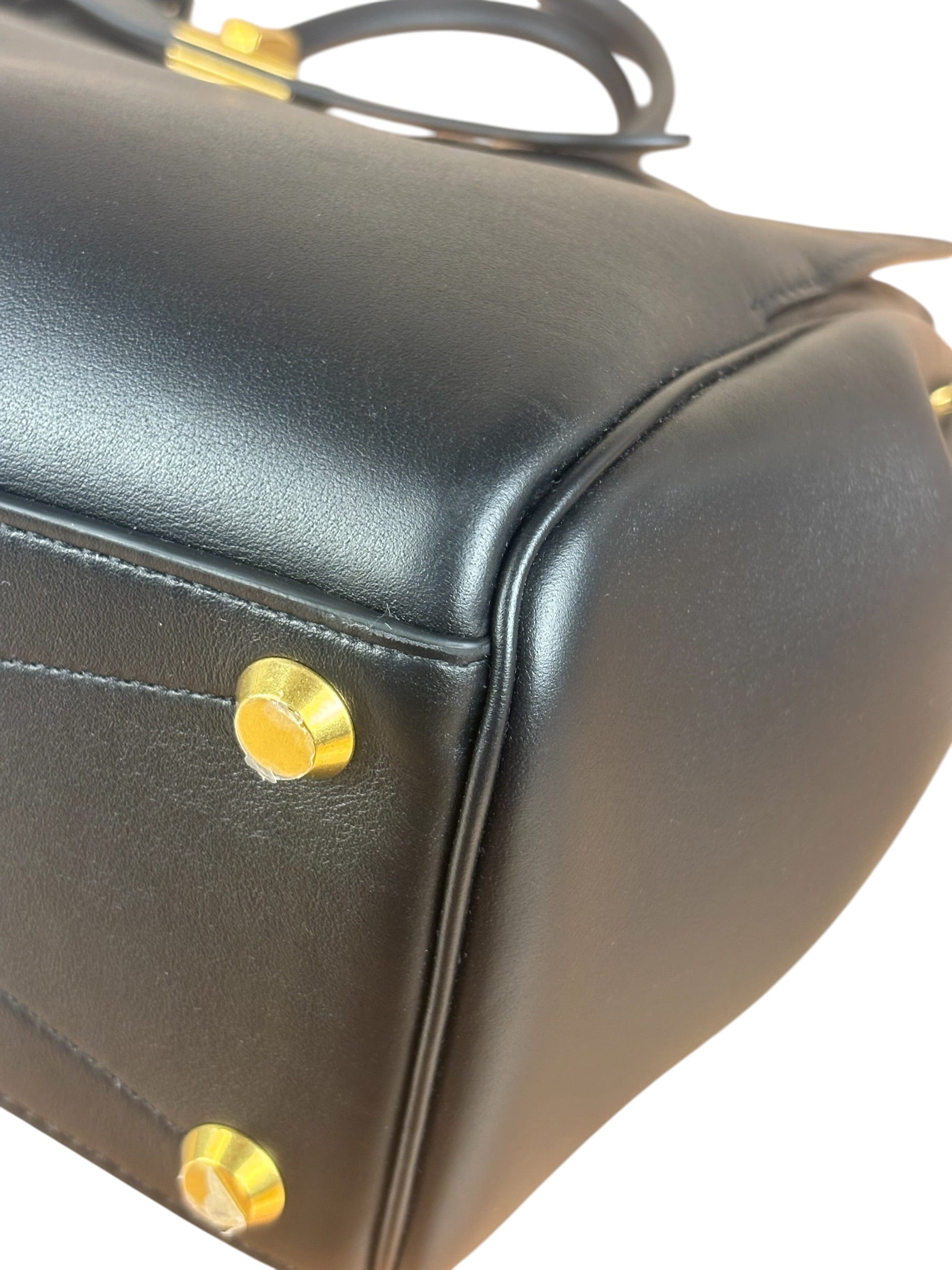 Balenciaga Black Leather Bel Air Carry All Two-Way Bag