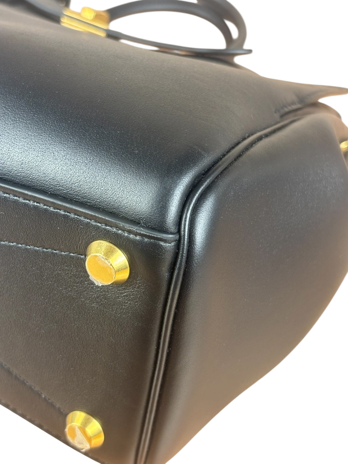 Balenciaga Black Leather Bel Air Carry All Two-Way Bag