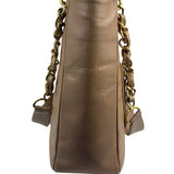 Chanel Beige Quilted Caviar Petite Shopping Tote 2004
