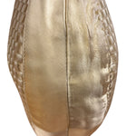 Bottega Veneta Butter Yellow Satin Intrecciato Shoulder Bag