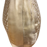 Bottega Veneta Butter Yellow Satin Intrecciato Shoulder Bag