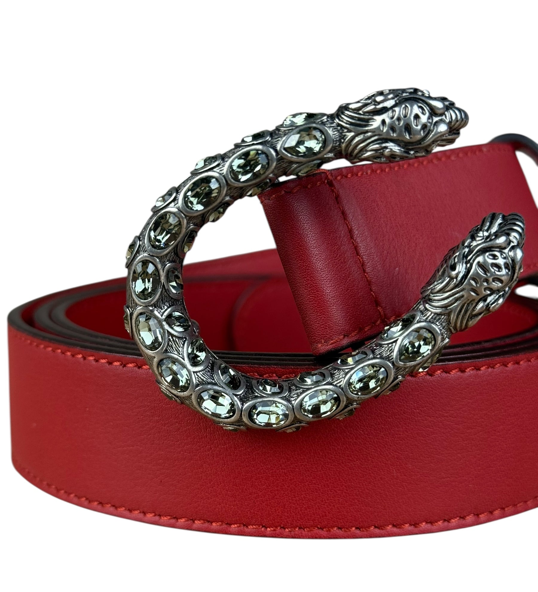 Gucci Dionysus Red Leather Belt