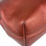 Coach Metallic Currant Leather Charley Crossbody