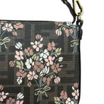 Fendi FF Floral Coated Canvas Chain Pochette