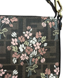 Fendi FF Floral Coated Canvas Chain Pochette