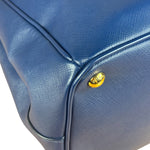 Prada Blue Galleria Saffiano Leather Tote