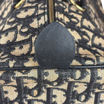 Christian Dior Vintage Navy Trotter Boston Bag