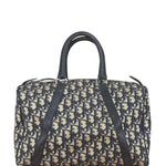 Christian Dior Vintage Blue Oblique Trotter Boston Bag