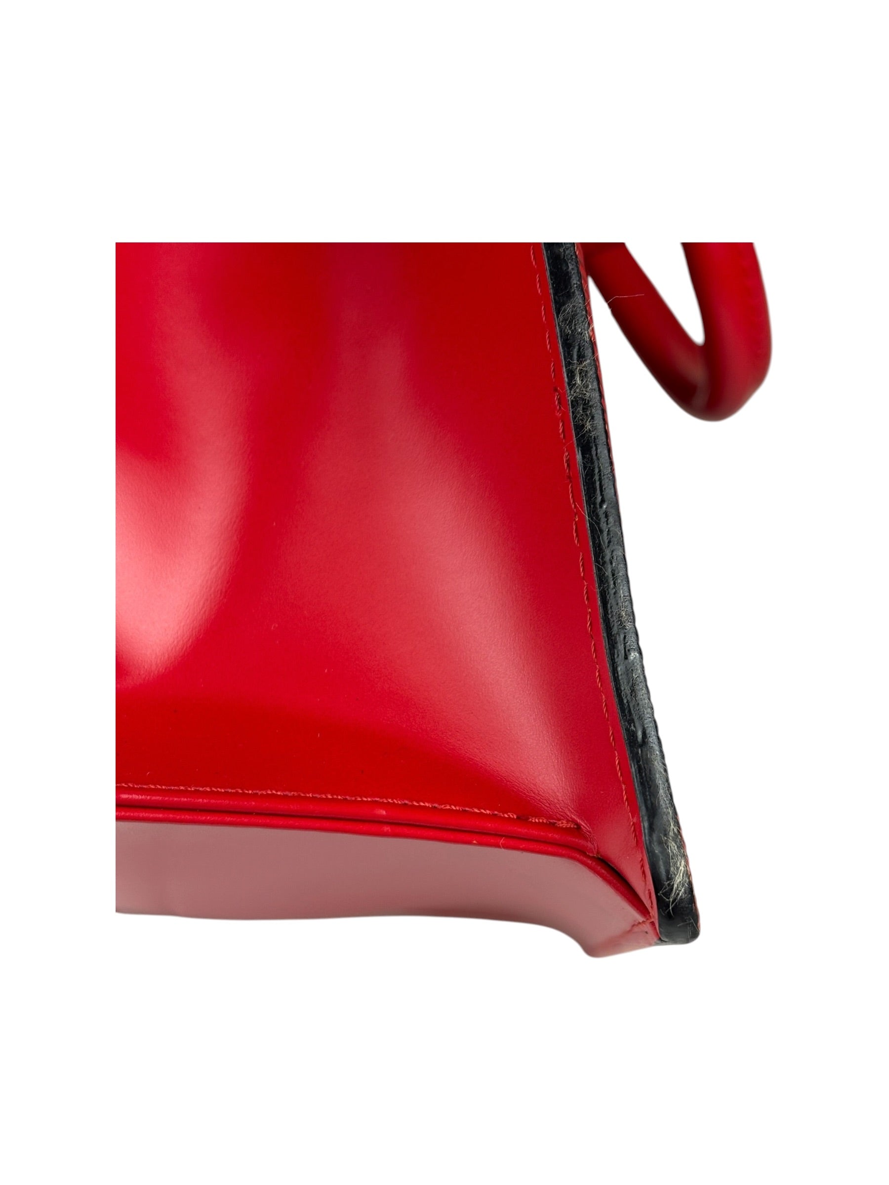 Louis Vuitton Vintage Castillian Red Epi Leather Riviera Handbag