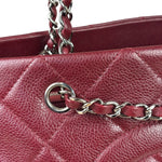 Chanel Burgundy Caviar Quilted Leather Tote 2010