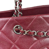 Chanel Burgundy Caviar Quilted Leather Tote 2010