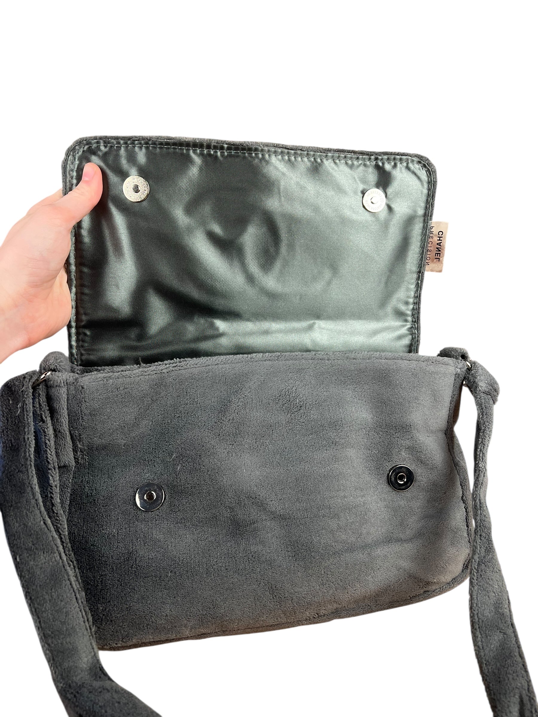 Chanel CC Precision Line Bag Grey