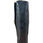 Chanel Dark Navy Quilted Leather Two-Toned CC Double Flap Bag '86-'88