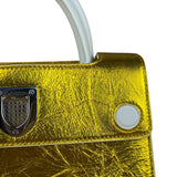 Christian Dior Diorever Metallic Gold Small 2Way Handbag