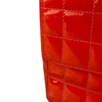 Chanel Red Patent Chocolate Bar Chain Flap Bag 2000