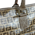 Fendi Brown PVC FF Zucchino Tote Bag