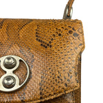 Vintage Snakeskin Top Handle Bag