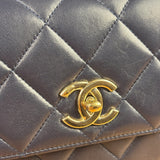Chanel Navy Quilted Lambskin Small Trendy Flap Bag