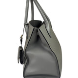 Prada Grey Saffiano Leather Two-Way Tote