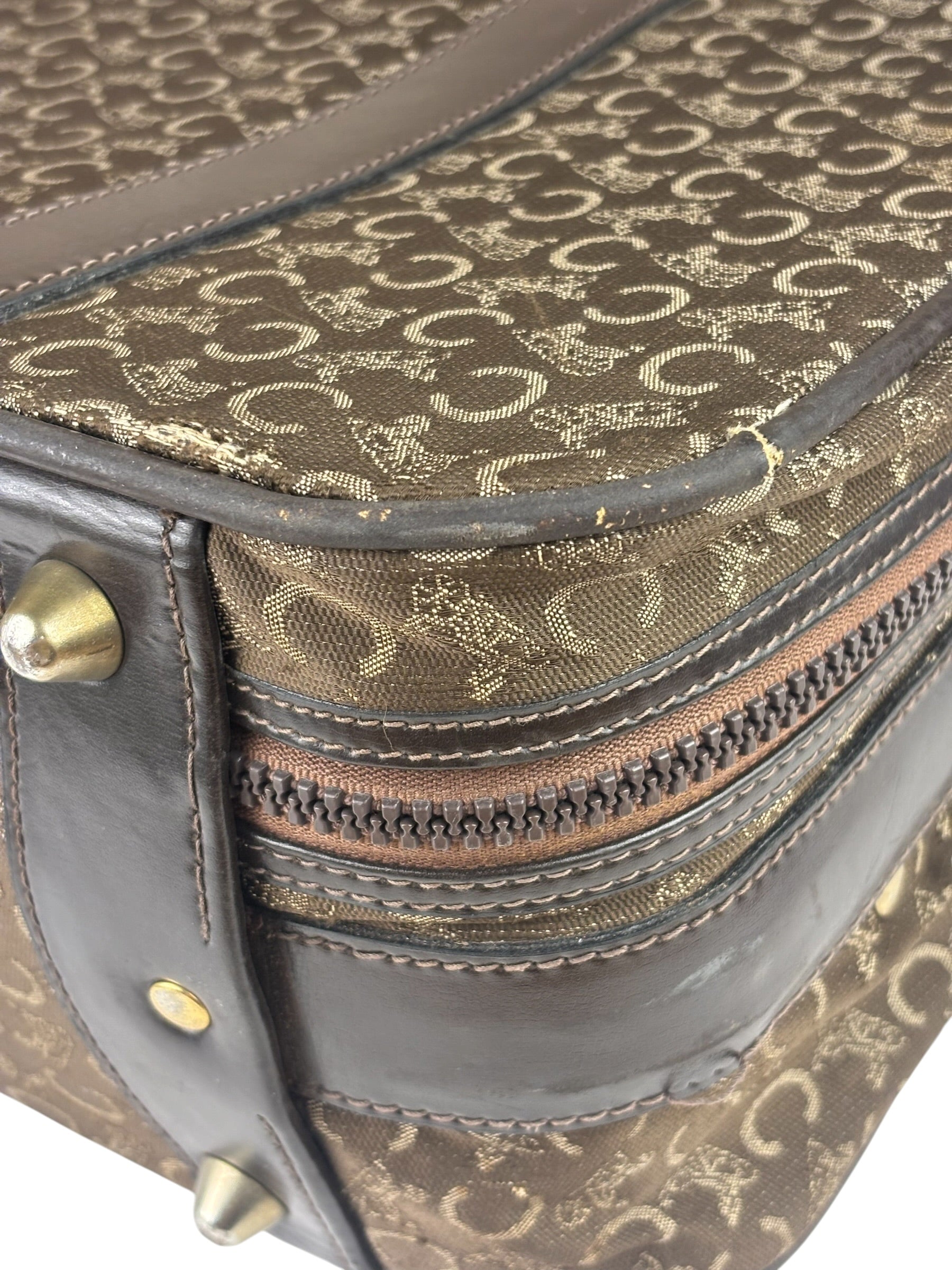 Celine Vintage Macadam Canvas Travel Bag
