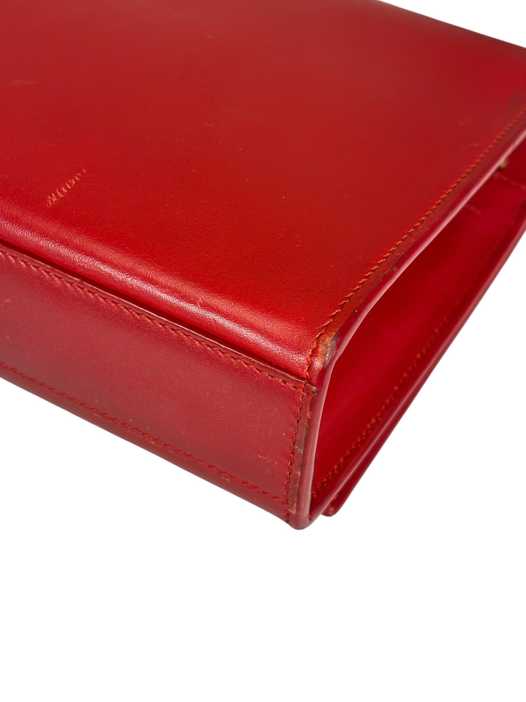 Yves Saint Laurent Red Leather Medium Kate Shoulder Bag