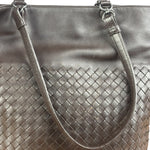 Bottega Veneta Chocolate Brown Leather Intercciato Tote Bag