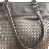 Bottega Veneta Chocolate Brown Leather Intercciato Tote Bag