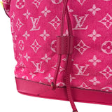 Louis Vuitton Monogram Denim Noefull MM Tote Pink