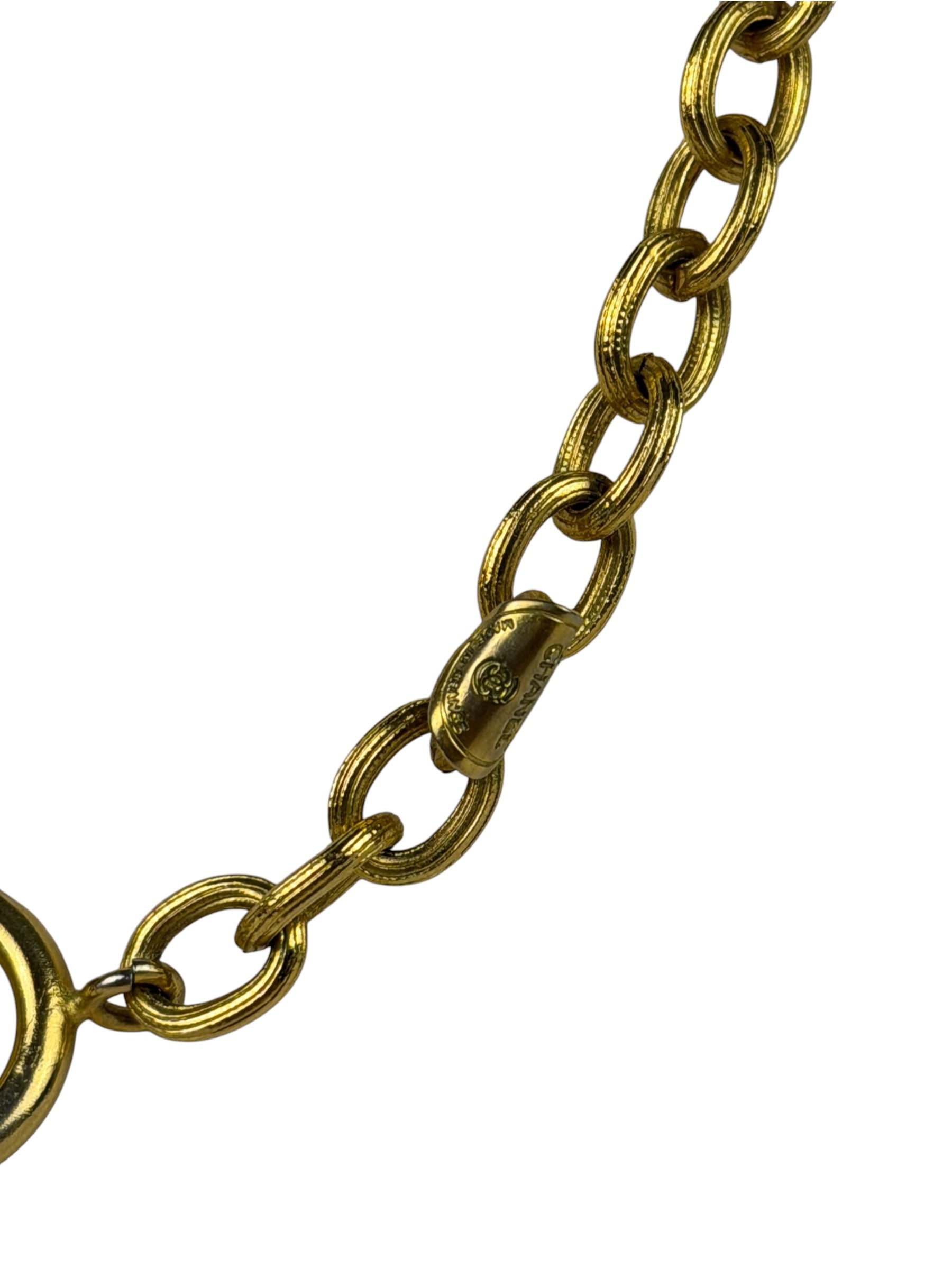 Chanel CC/Lion Logo Chain Pendant Necklace