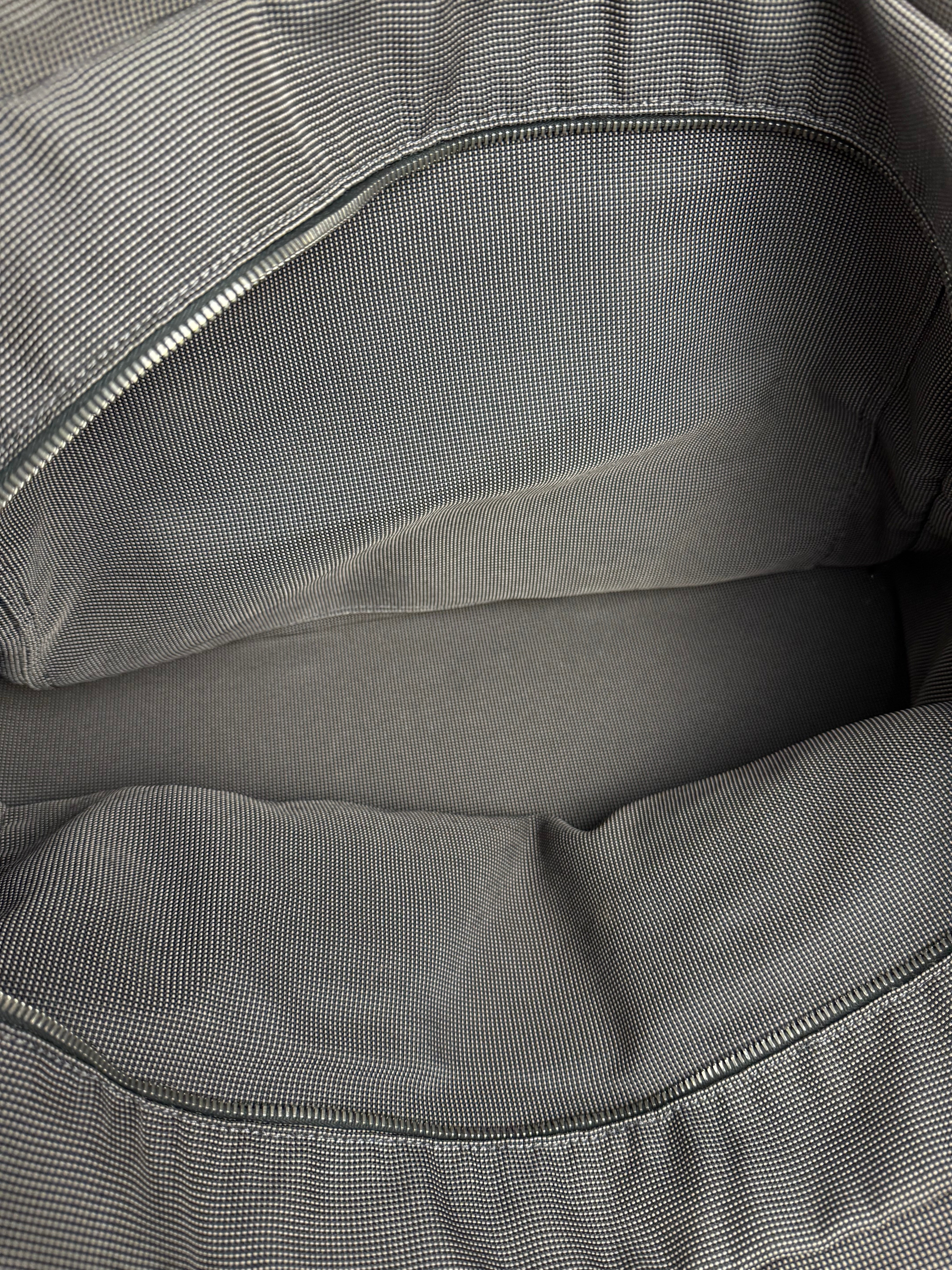 Hermes Herline Canvas Tote Grey