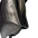 Chanel Vintage Metallic Bronze Lambskin Logo Messenger Bag 1997