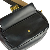 Fendi Black Leather Camera Crossbody