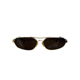 Balenciaga BB0227S Sunglasses Gold Toned Metal Frame