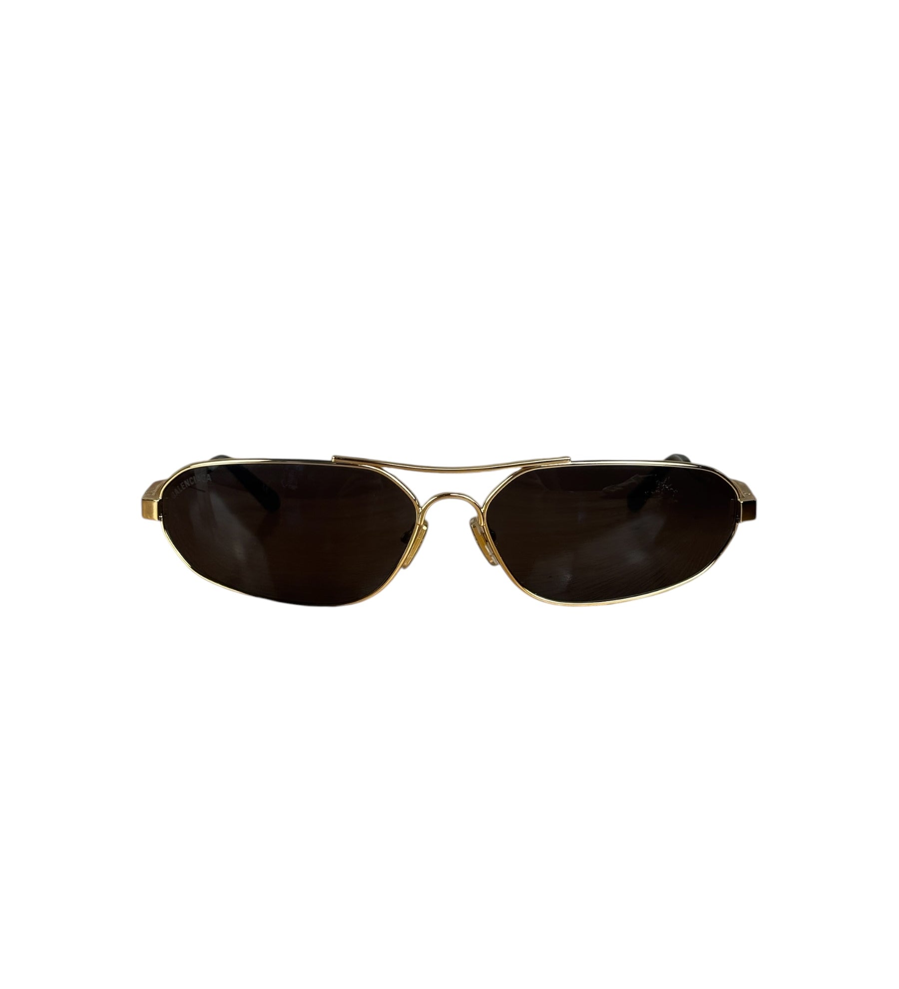 Balenciaga BB0227S Sunglasses Gold Toned Metal Frame