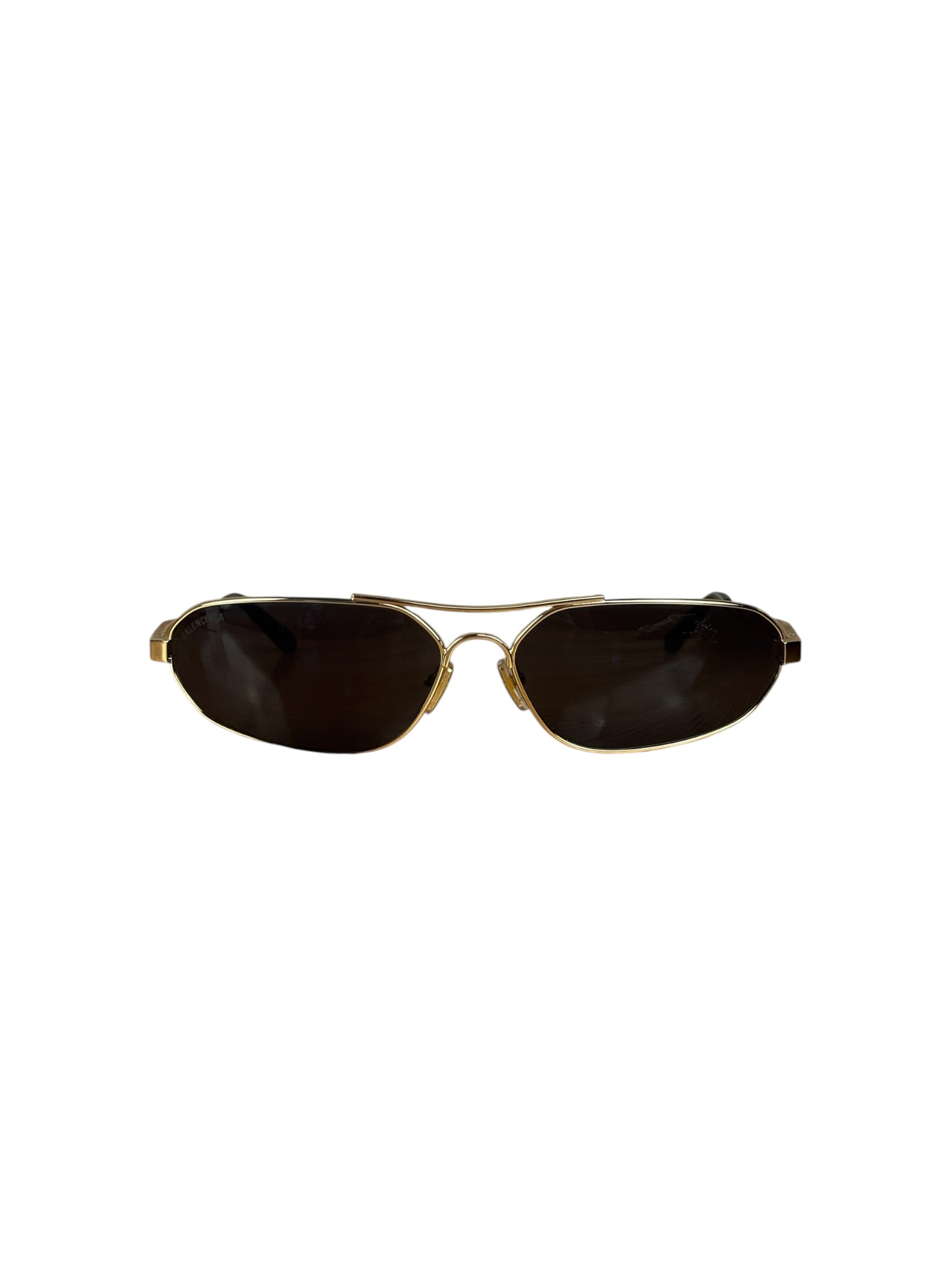 Balenciaga BB0227S Sunglasses Gold Toned Metal Frame