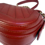 Chanel Burgundy Chevron-Quilted Leather Flap Crossbody 2018