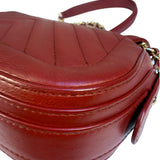 Chanel Burgundy Chevron-Quilted Leather Flap Crossbody 2018