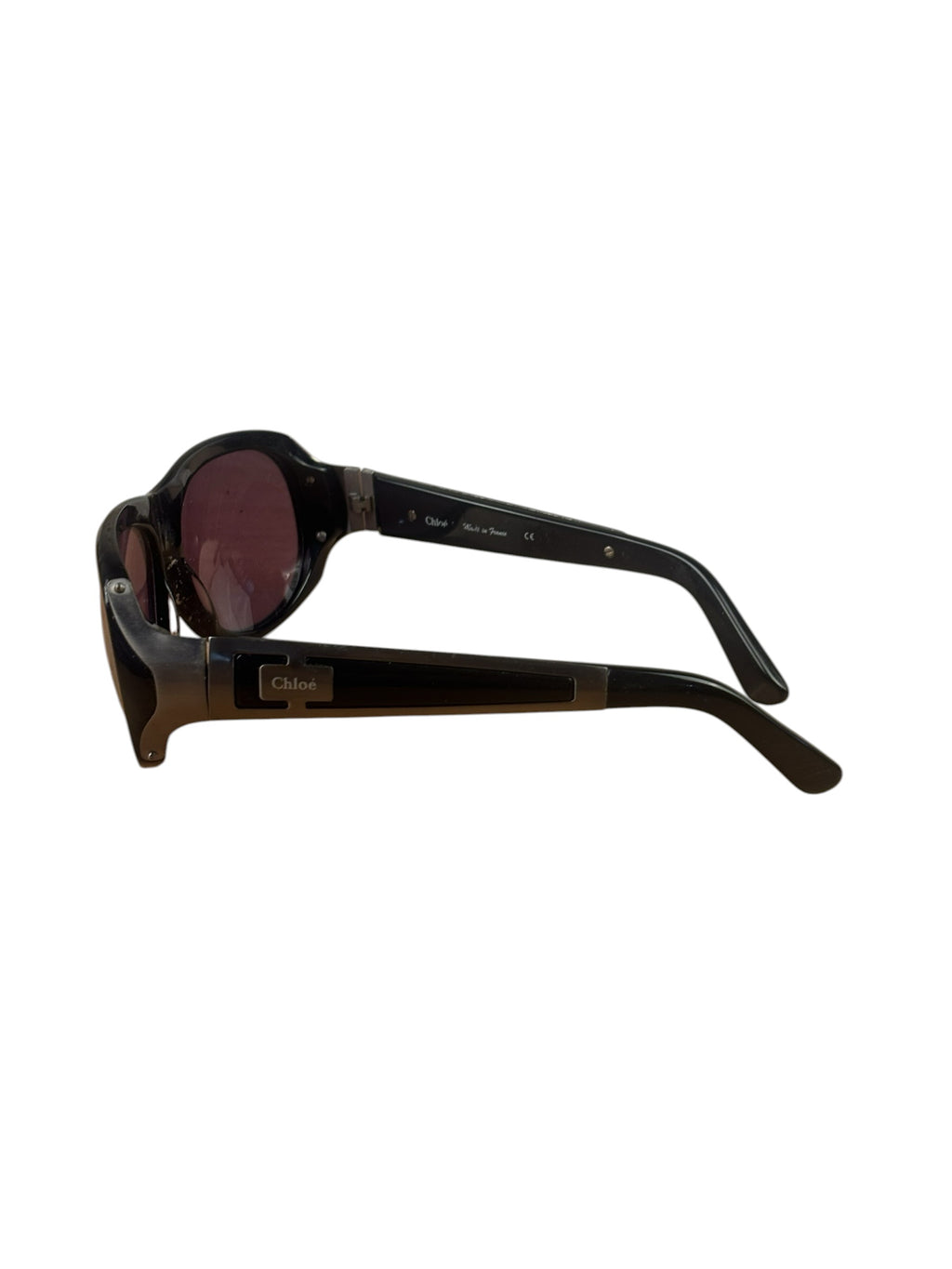 Chloe Black CL2119 Oversized Round Sunglasses