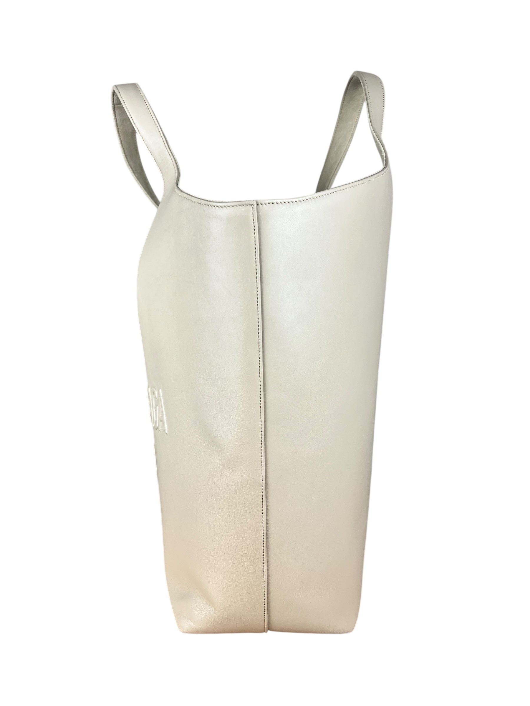 Balenciaga Beige Leather Mary Kate Tote Bag