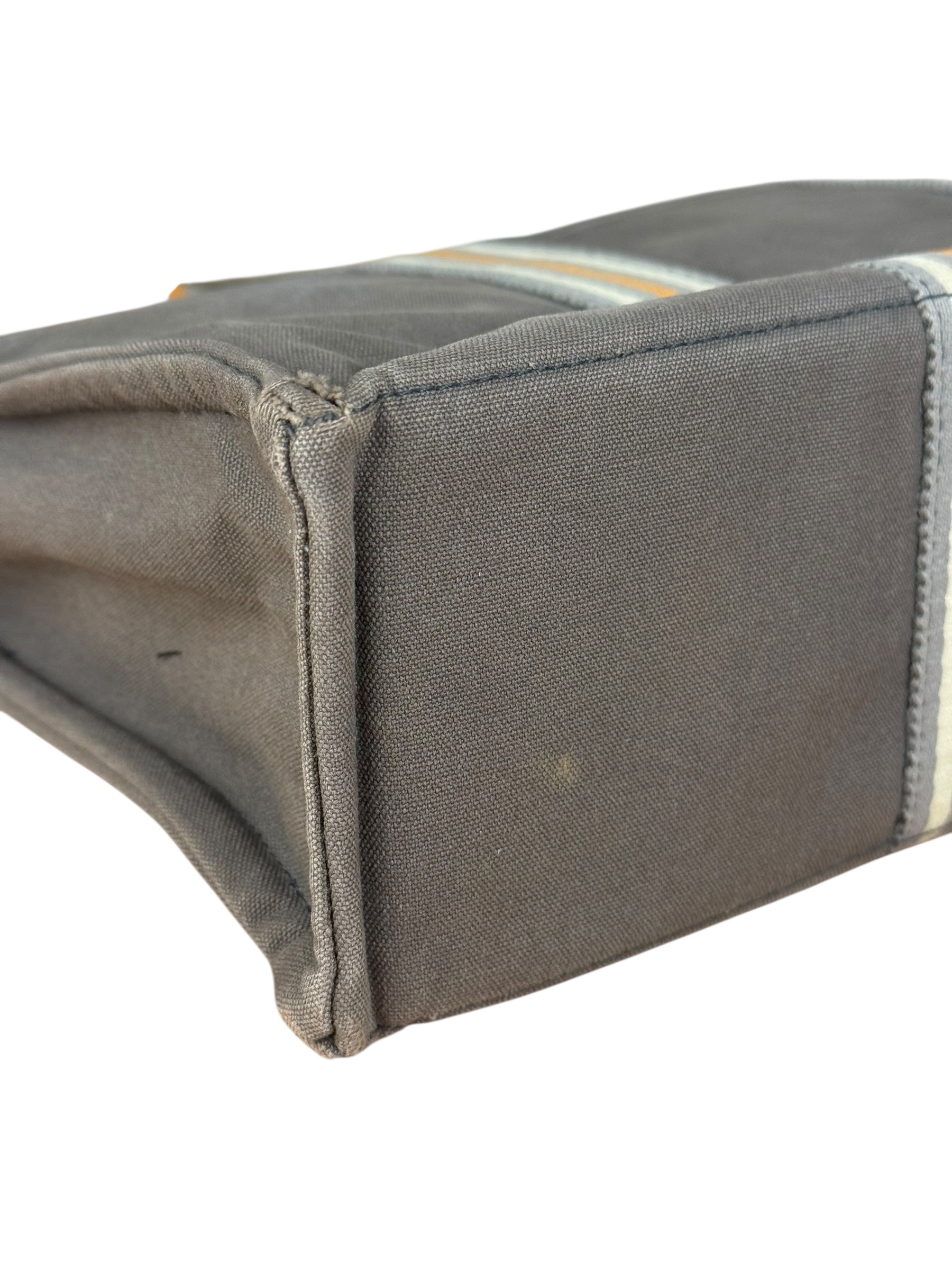 Hermes Grey Canvas Fourre Tout GM