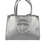 Telfar Small Silver Shopping Tote