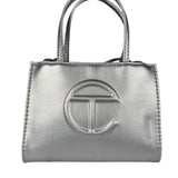Telfar Small Silver Shopping Tote